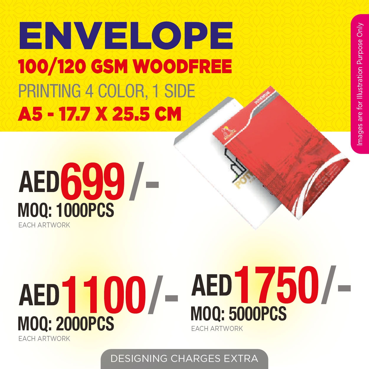 Custom Printed Envelopes UAE | Corporate & Business Envelope Printing A5